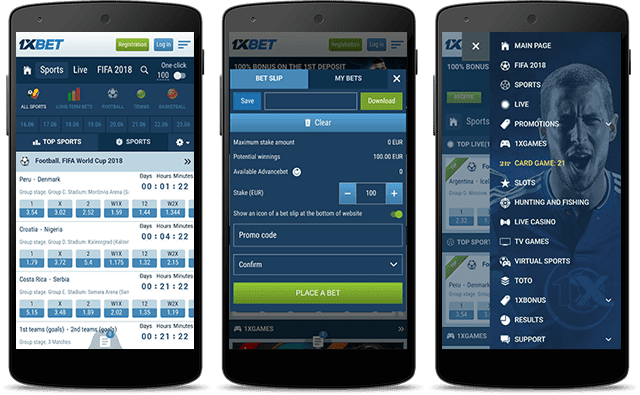 1xBet – Mobile Apps